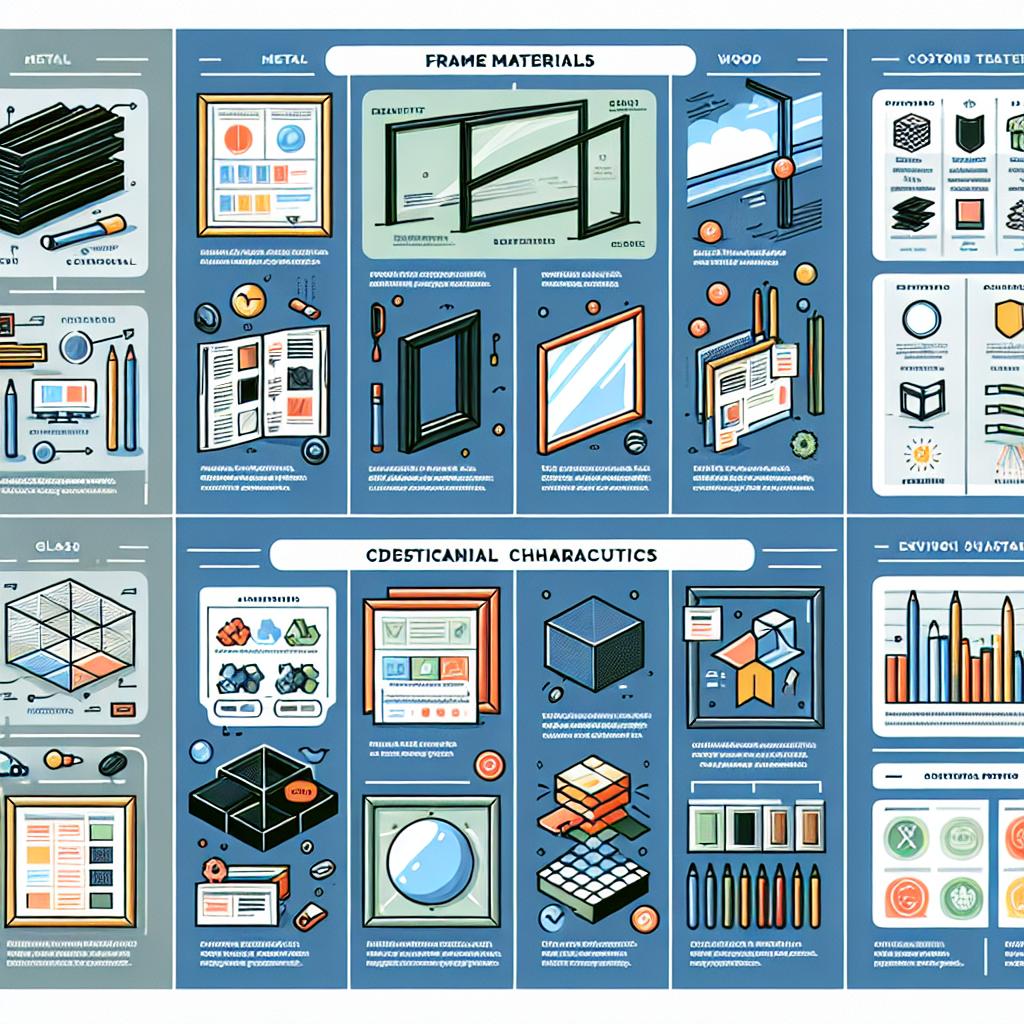 Materiály rámů a jejich charakteristiky